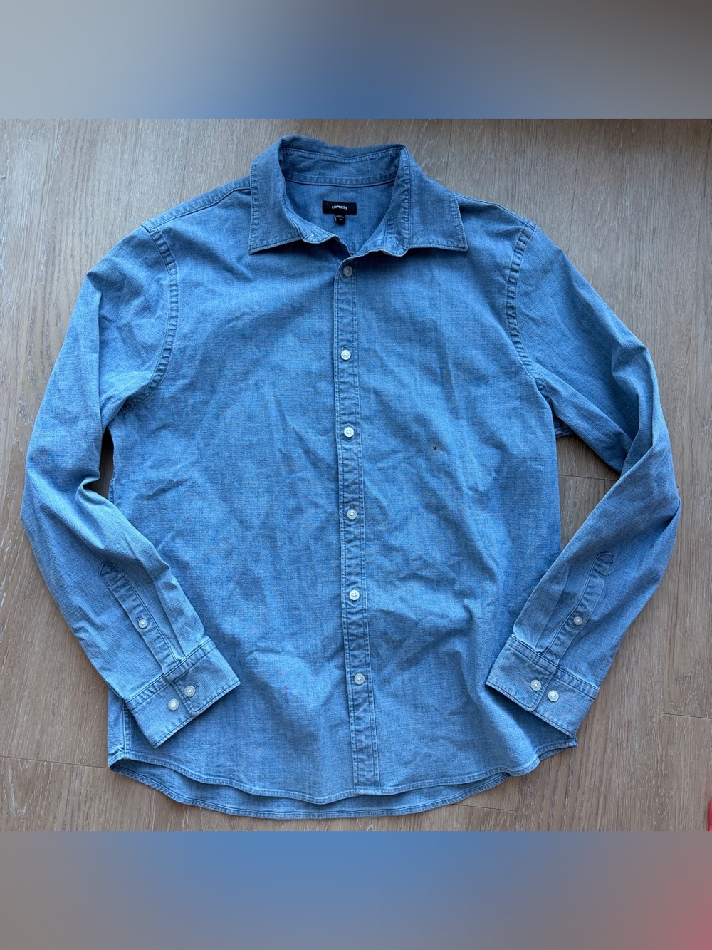 NWT express button down denim shirt